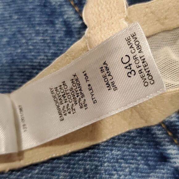 Victoria's Secret 34C Nude Floral Embroidered Underwire Sexy Bra 425 - Picture 7 of 7